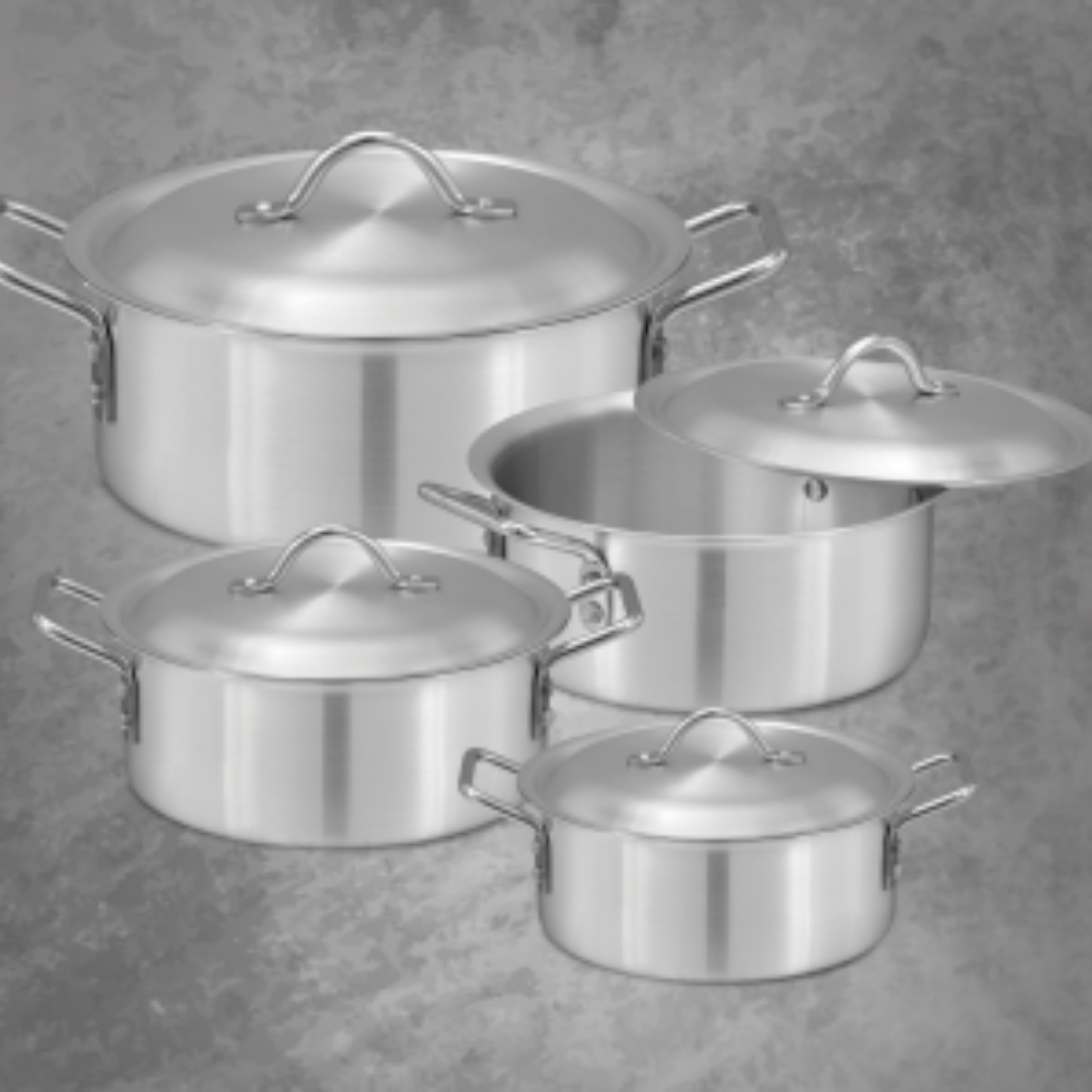 SG 8 Pcs Set Essentials Aluminum Braising Pan