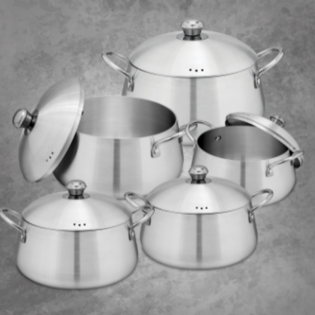 SG 10 Pcs Aluminum Belly Set with Lid
