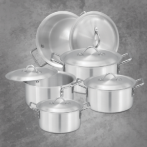 SG 10 Pcs Essentials Casserole - Aluminum Finish