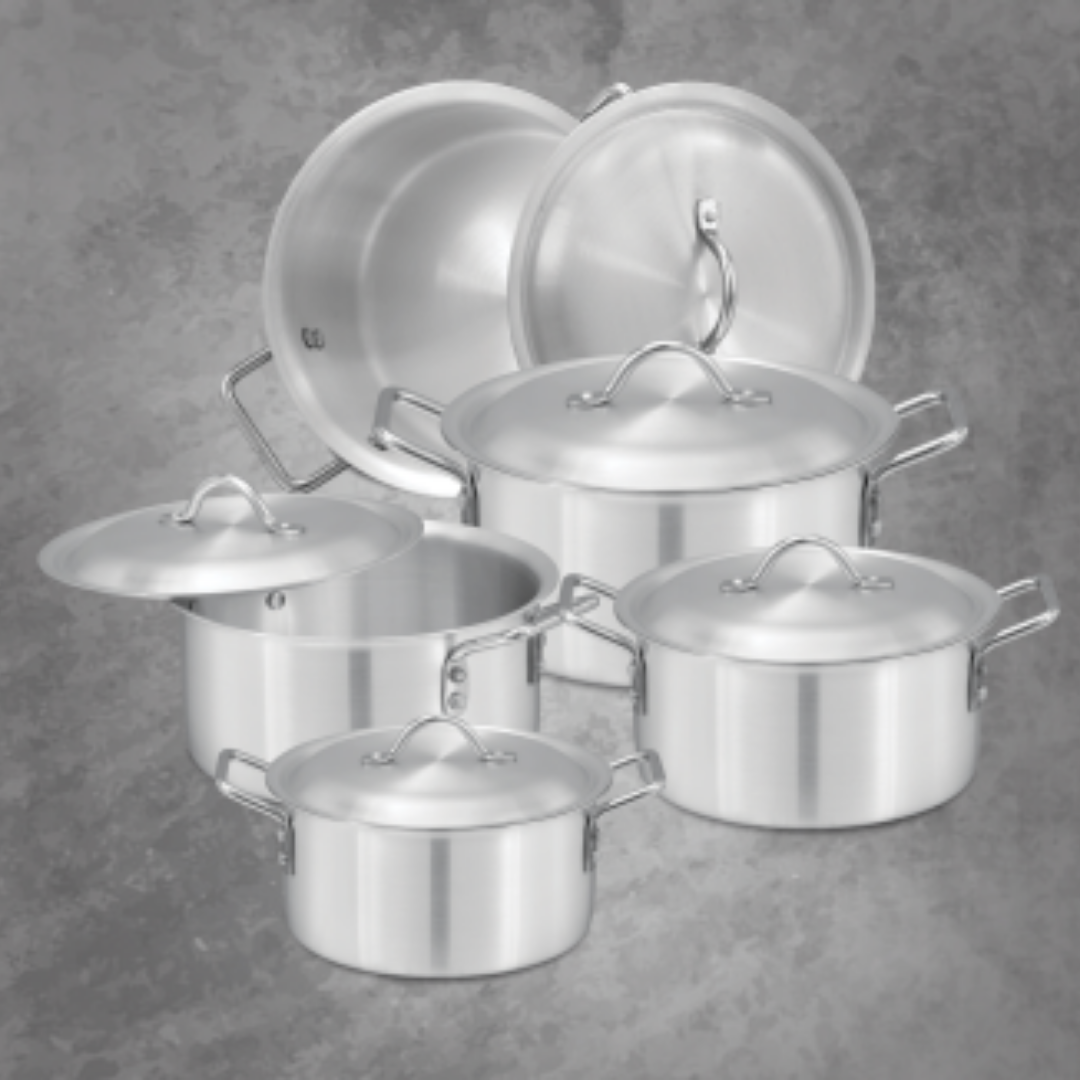 SG 10 Pcs Essentials Casserole - Aluminum Finish