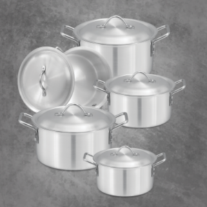 SG 10 Pcs Set Essentials Casserole - Aluminum Finish