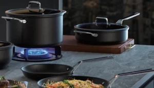 SG 9-Piece Plasma Non-Stick Cookware Set | Ceramic Coating | Sauce Pans, Frying Pans, Deep Fry Pan & Casseroles | Stainless Steel Handles | Induction Bottom